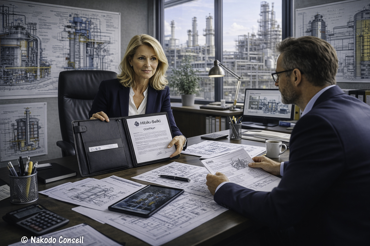 Le directeur technique et le directeur des achats